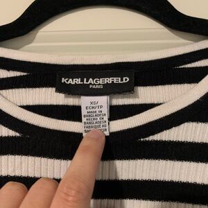 Karl Lagerfeld striped shirt